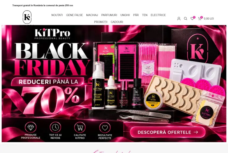 Captură a site-ului KIT PRO